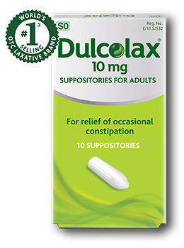 Dulcolax laxative suppositories 10mg fast relief package